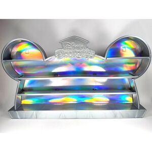 Disney D 100 Silver Shelf ONLY For Doorables Mickey Shape Holds 100 Figures NEW